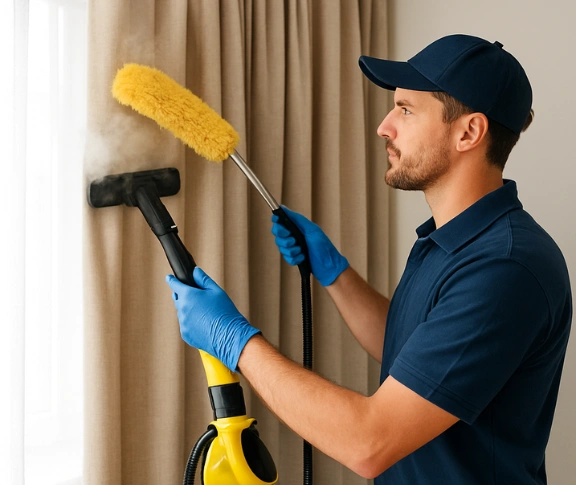 Trusted blind cleaning technician Matty Curtain Cleaning wyndham-vale-vic QLD