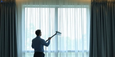 Commercial curtain steam cleaning service wyndham-vale-vic hotels offices