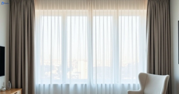 Freshly steam cleaned curtains in wyndham-vale-vic QLD